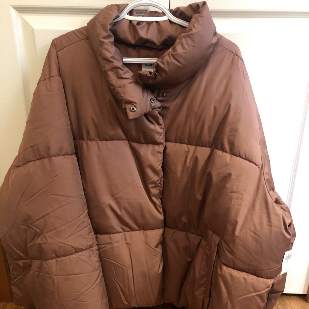 Old Navy Brown Puffer Jacket